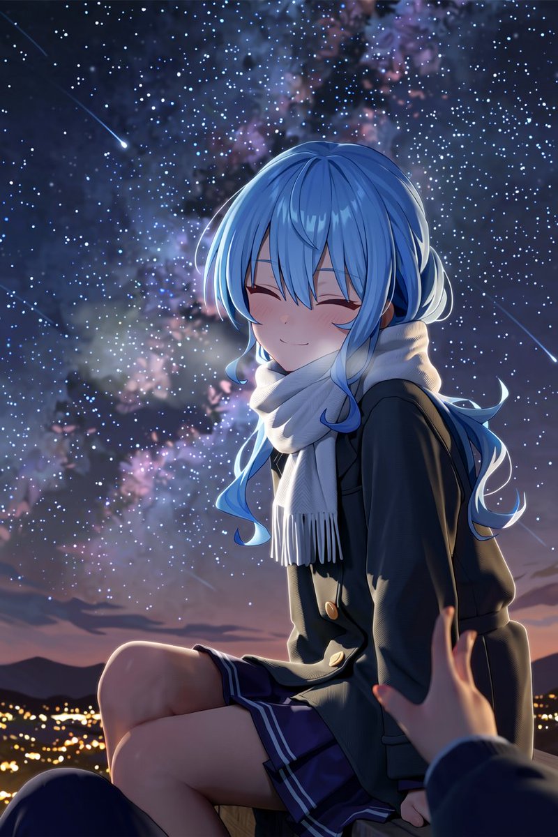 5ron5r's tweet photo. 月がきれいですね、おやすみ。
＃すいちゃん https://t.co/NCin85IvQC