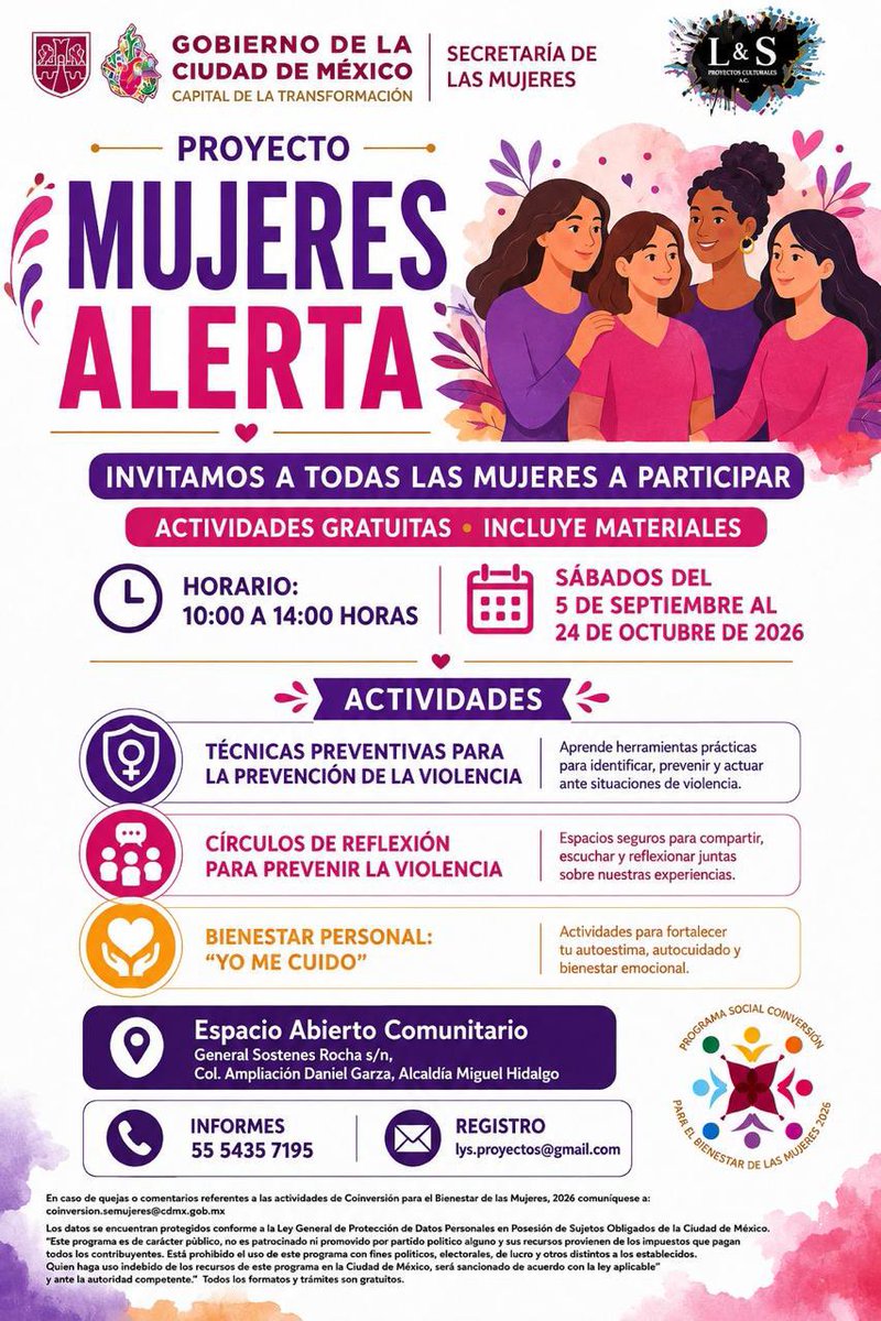 Radiocleta's tweet photo. En #MujeresAlerta además de aprender podrás conocer a nuevas personas y divertirte todos los sábados! https://t.co/2TPqdILW30