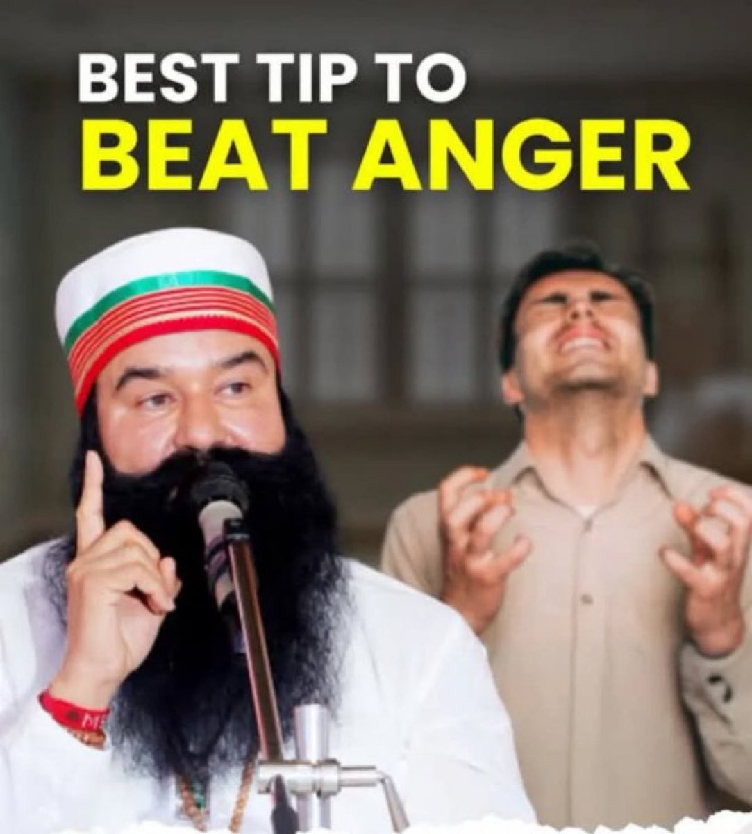 jitenderinsan55's tweet photo. It is very important to control your anger and emotions for a healthy life. Spiritual Master Saint Gurmeet Ram Rahim Ji always says that do meditation to Control Anger &amp; meditation helps to calm your mind and increase your confidence.
#Patience #Humility #InnerPeace #staycalm https://t.co/18Ysk2eZZk