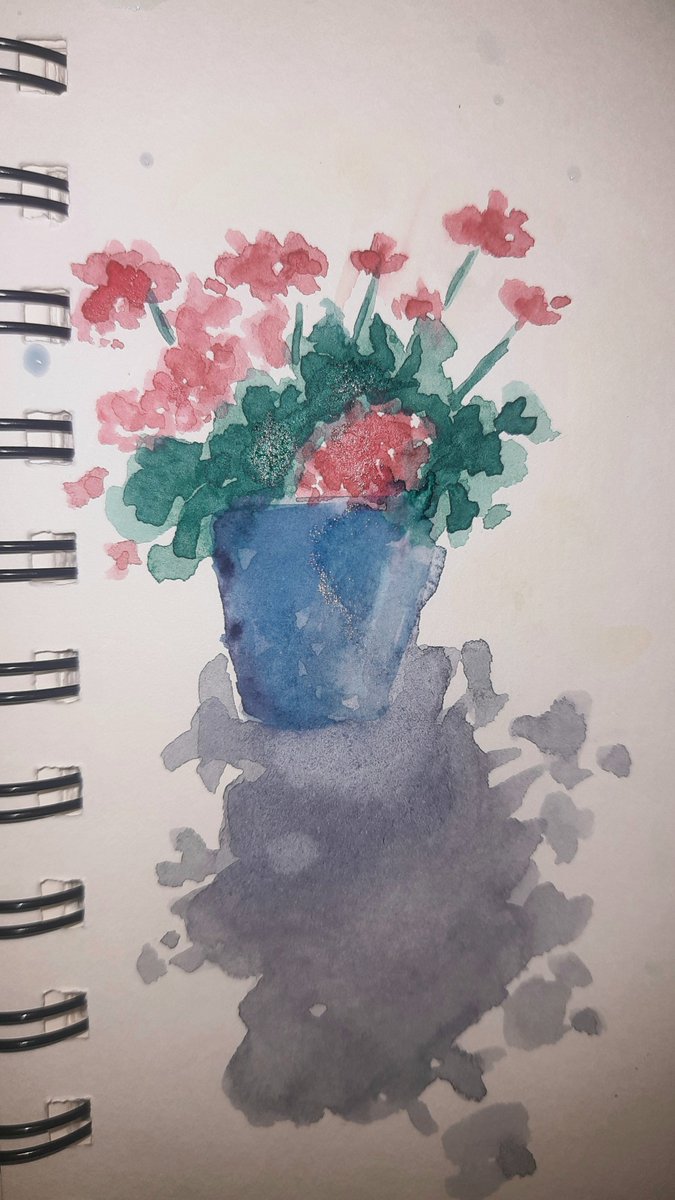 AdhiKalam's tweet photo. Random flower pot 
#watercolor
#watercolorpainting
#painting
#flower
#flowerpot https://t.co/kkUfTXlPal