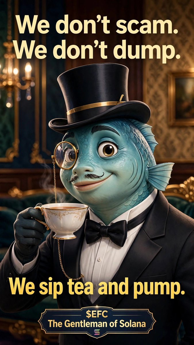 EnglishFishCoin's tweet photo. @CryptoPump_Pro 🎩 $EFC GIVEAWAY 🎩

$50 in $EFC to 5 gentlemen

To enter:
1. Follow @YourHandle
2. RT &amp; Like
3. Drop SOL address 👇

24h only. Go! https://t.co/Fn8gb485uJ