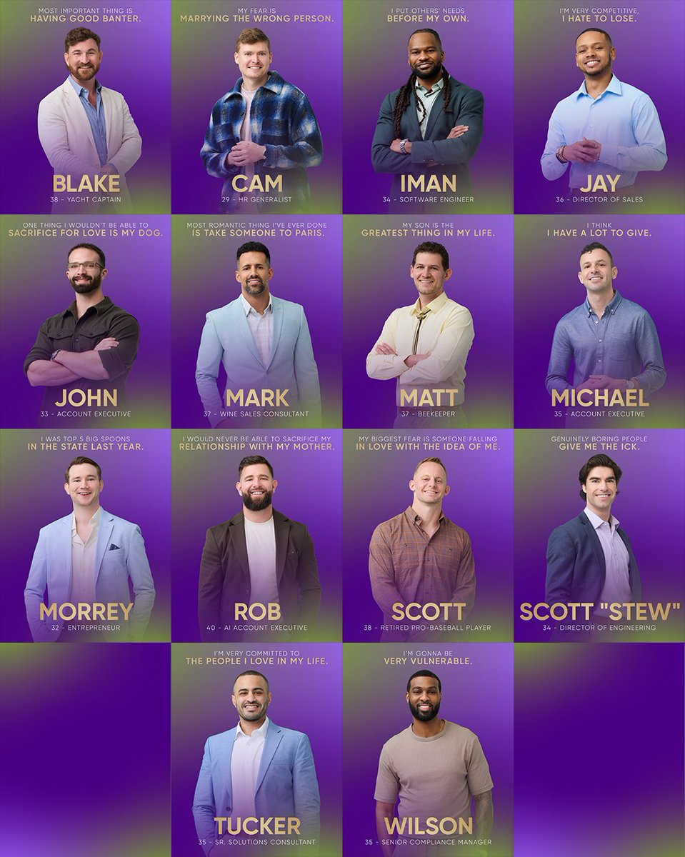 netflix's tweet photo. Meet the men of LOVE IS BLIND: BOSTON

Premiering October 14 https://t.co/zkRSEdEhGB
