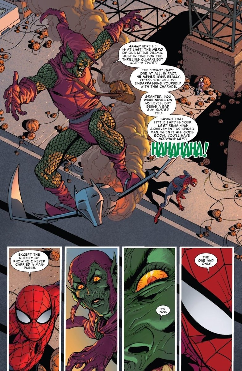 SelinaWayne95's tweet photo. These three pages are the only legacy of Superior Spider-Man https://t.co/58vIKoHh7w
