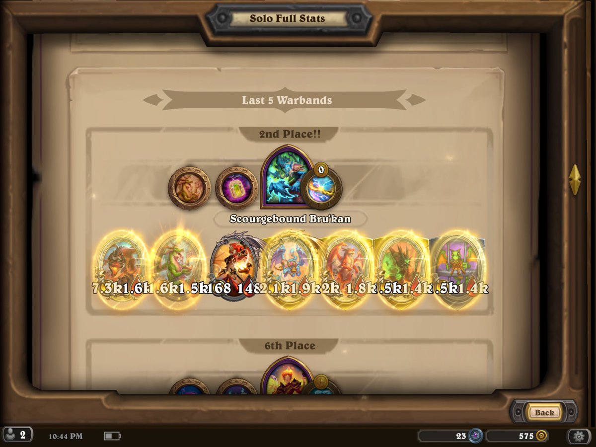 asako_itoh's tweet photo. ドラゴン編成で初めてこんなに全体的に強くなった
2位🥈
#hearthstone
#ハース���トーン
#battlegrounds https://t.co/UD7u10feU4