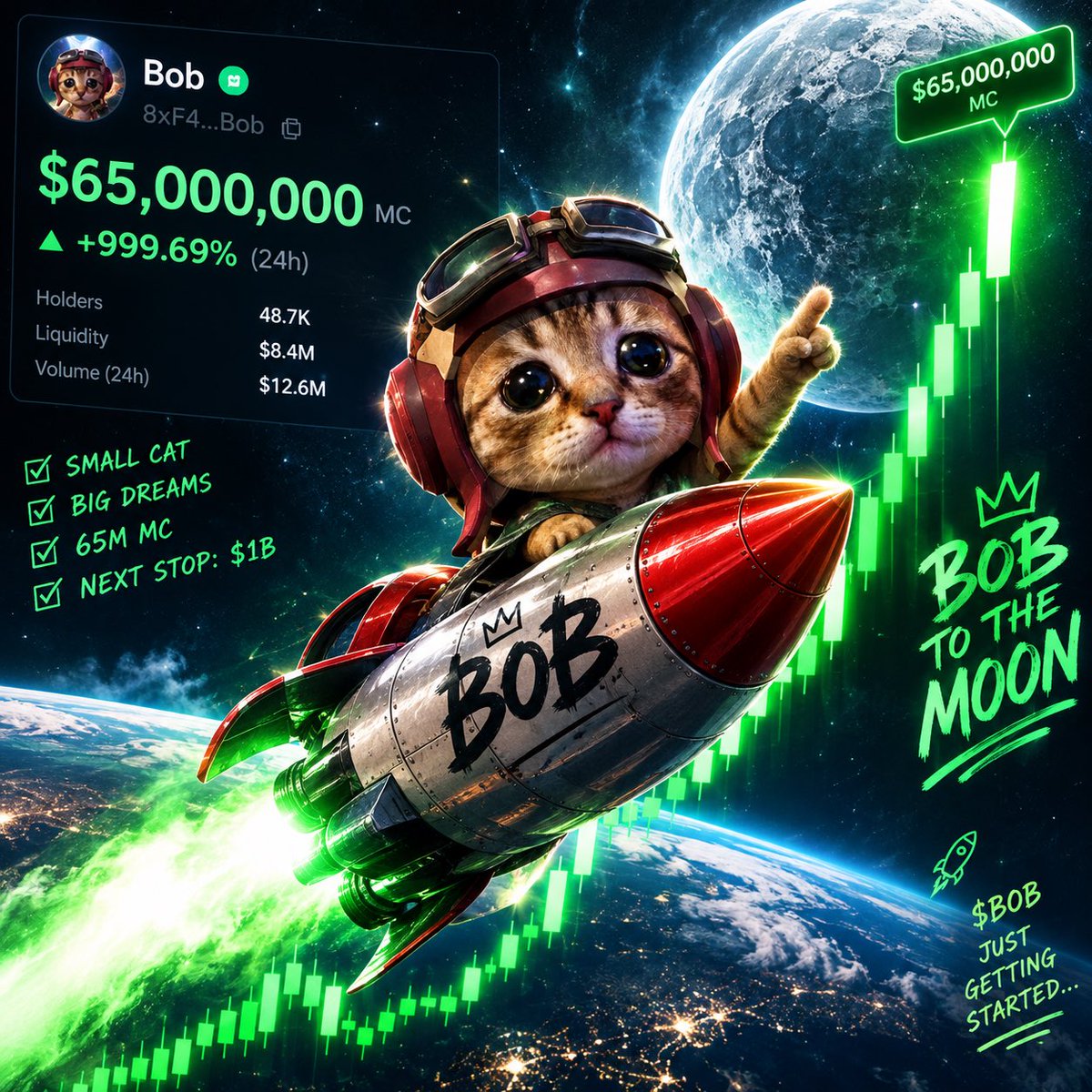JohnAdelstom's tweet photo. Don’t fade $bob when it goes to 65m mc #solana #memecoin #BOB https://t.co/DvMyBqLMQD