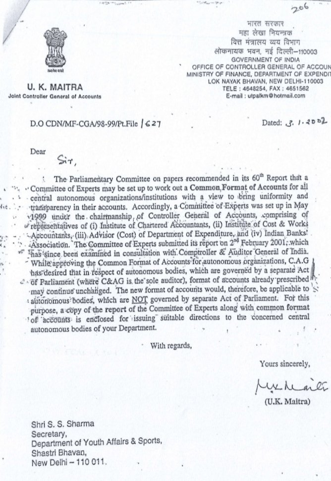 h_pongilath's tweet photo. Controller General of Accounts of India - Department of Expenditure - Order (28th Sept' 2026) - Implementation of Uniform Format of Accounts for Central Autonomous Bodies
#CGA https://t.co/qvunAzHIrz