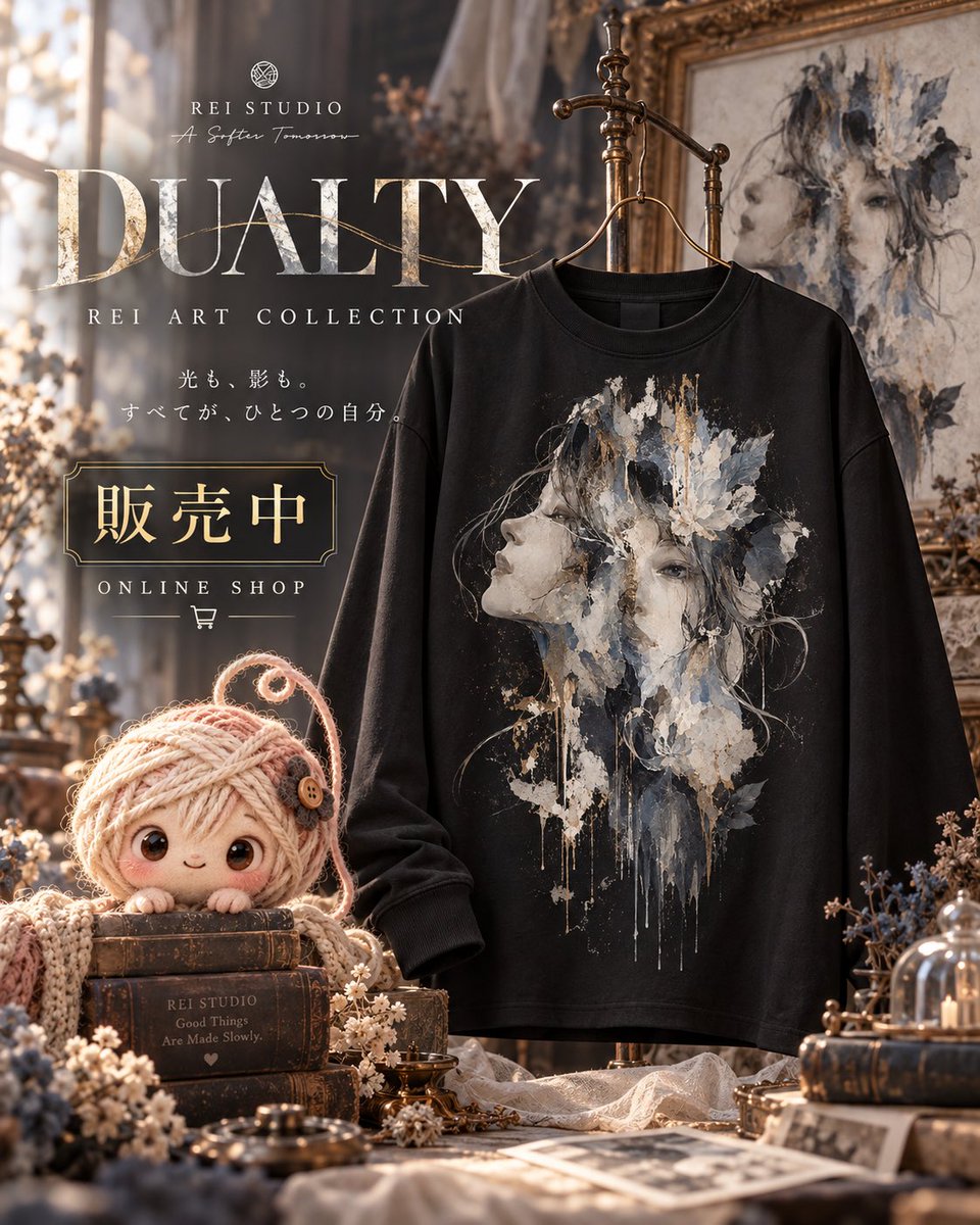 GUREISTUDIO's tweet photo. DUALTY

REI STUDIO 公式ONLINE SHOPにて販売開始。

※プリントサイズ：約30×40cm前後
※実物とイメージ画像では色味が異なる場合があります。

現在、オープンキャンペーン開催中。
9/27〜10/4まで全商品500円OFF。
https://t.co/vcmKWvJu8n

#REISTUDIO
#DUALTY
#ARTCOLLECTION
#オンラインショップ https://t.co/9c84Div7Xz
