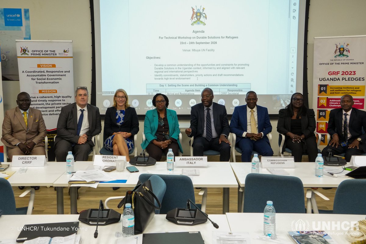 UNHCRuganda's tweet photo. UNHCR, OPM, CRRF, @JicaUganda, partners, development partners, donors and refugees came together on the 23–24 September in Kampala to discuss sustainable, durable solutions. 

Participants left with renewed commitment to coordinated action and measurable impact. https://t.co/SU1KjMbCmi
