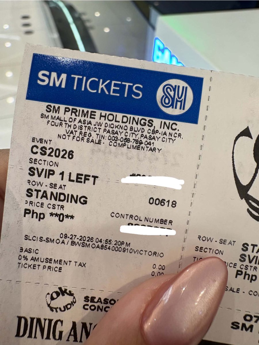 mitsifuuu's tweet photo. Helping a friend. Baka may naghahanap dyan 🫤

Coke Studio SVIP 1 Left 
6k each
10k both https://t.co/UbLNz7UpXL