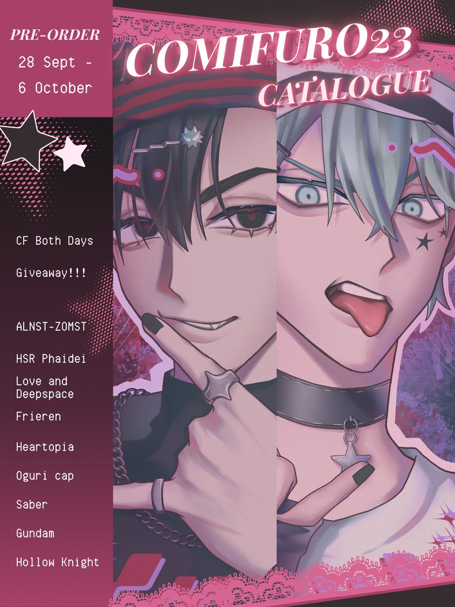 val_namie's tweet photo. [❤️/🔁 appreciated] 
Thank you for the wait!
valnamie's #CF23 PO 2 open!
GA Giveaway below!

🗓️ 28 Sept - 6 Oct
📍 Booth X-50 | Mulung Malang
🎁 CF Both days | Mail order Manual
💌 GO pls dm first!
🔗 On thread

[1/6]

#comifuro23 #cf23catalogue #comifuro https://t.co/ZtdfX5EvJd