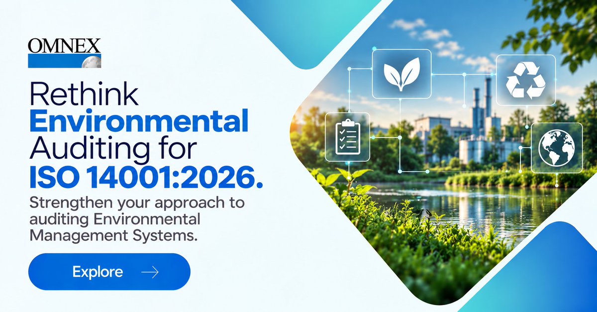 omnexglobal's tweet photo. Are repeating environmental problems appearing in your audits without showing the reason why they keep occurring?
Look into the ISO 14001:2026 Lead Auditor training. - https://t.co/jb2WBmzSrT
#ISO14001 #ISO140012026 #EnvironmentalManagement #EMSAudit #Omnex https://t.co/qspQghT75R
