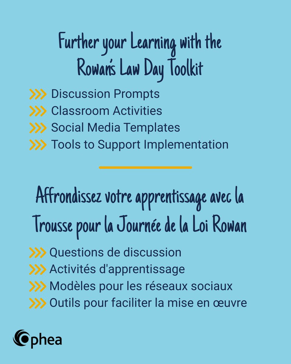 opheacanada's tweet photo. During #ConcussionAwarenessWeek,
the Rowan's Law Day Toolkit supports bringing concussion awareness in classrooms: https://t.co/ytchcXQU30

---

La trousse de la Journée de la Loi Rowan offre des ressources pour aborder les #CommotionsCerebrales en classe:https://t.co/9Yau7zxBTW https://t.co/WwNJfa9KoT