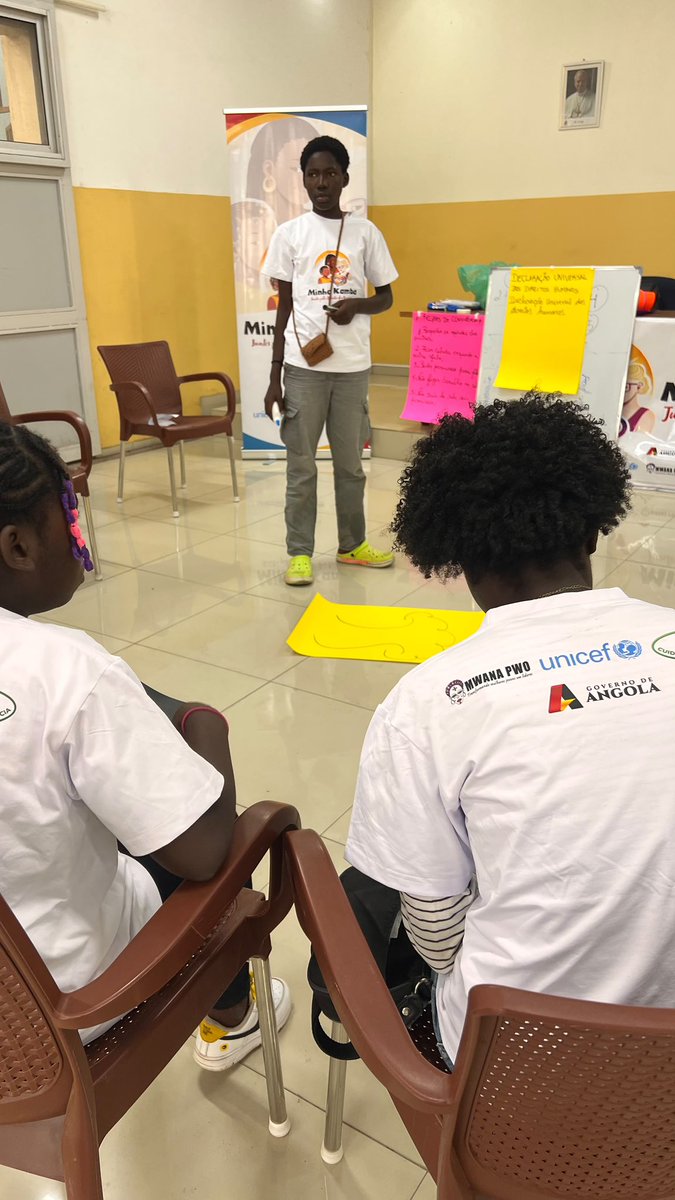 mwanapwoLS's tweet photo. Está a decorrer, em Luanda, município de Sambizanga, no Lar Dom Bosco, uma formação no âmbito do Projecto Minha Kamba.
📍
SEGUIMOS 🏃🏽♀️🥳💪🏾🎉
#MinhaKamba #Formação #Luanda #Sambizanga #LarDomBosco #Juventude #Direitos #Seguimos
UNICEF Angola https://t.co/WwXaG2TCJ3
