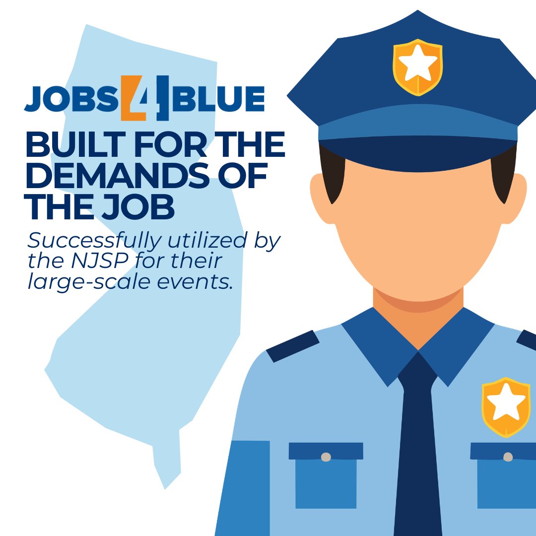 Jobs4Blue's tweet photo. Public safety operations require top prep, teamwork, and tech. Proud to partner with NJ State Police to boost visibility and readiness! #Jobs4Blue #PublicSafety #LawEnforcement #Innovation #OperationalReadiness https://t.co/gOFwoa5tAB