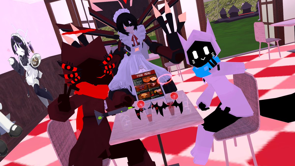 VRC_maesan's tweet photo. #ToNmaidCafe 特別営業
珍しい新ハケメイド拝ませられて大満足
ハケット的にも気に入ったしもしかしたらまた現れるかも....? https://t.co/qEhiw4Zvrk