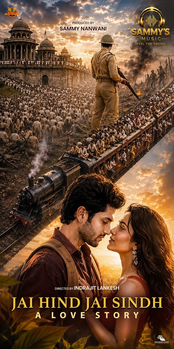taran_adarsh's tweet photo. 'JAI HIND, JAI SINDH' TITLE TRACK TO ARRIVE IN 4 LANGUAGES ON 2 OCT 2026... The makers of #JaiHindJaiSindh: A Love Story are ready to unveil the film's title track on 2 Oct 2026 [#GandhiJayanti].

The track will release in #Hindi, #Tamil, #Telugu, and #Kannada under the Sammy's Music label.

The film stars debutants #GauravvDhingra and #AkaishaVats, alongside Mahesh Manjrekar, Jaya Prada, Chhaya Kadam, Rahul Dev, Zarina Wahab and others.

Produced by Sammy Nanwani and directed by Indrajit Lankesh, #JaiHindJaiSindh is presented by Sammy's Entertainment and is slated for a PAN-India theatrical release this year in #Hindi, #Tamil, #Telugu, and #Kannada.

#SammyMusic | #SammyNanwani | #IndrajitLankesh | #SammyEntertainment