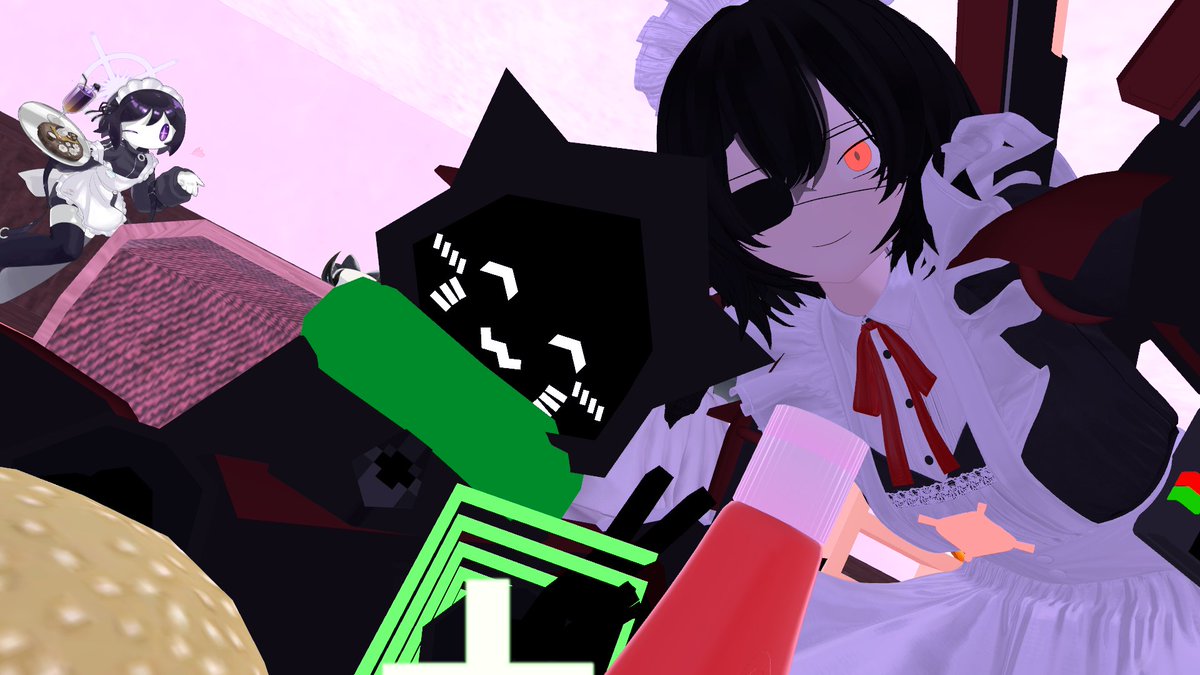 VRC_maesan's tweet photo. #ToNmaidCafe 特別営業
珍しい新ハケメイド拝ませられて大満足
ハケット的にも気に入ったしもしかしたらまた現れるかも....? https://t.co/qEhiw4Zvrk
