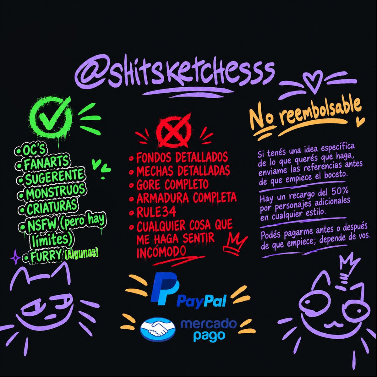 shitsketchesss's tweet photo. Ya saben chicos, cualquier cosa me preguntan 😼

Alright guys, don't hesitate to ask me if you have any questions😼

[Tags]
.
.
.
.
.
.
.
.
.
.
#shitsketchesss 
#comissionsopen https://t.co/ePPwpfto7H