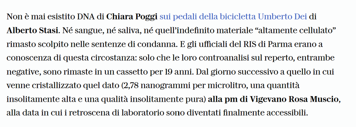 BeeLucyC's tweet photo. Ecco, questo è quello che volevo leggere io!!!! 

Articolo di Pisa

 #Garlasco https://t.co/RYktwHj71h