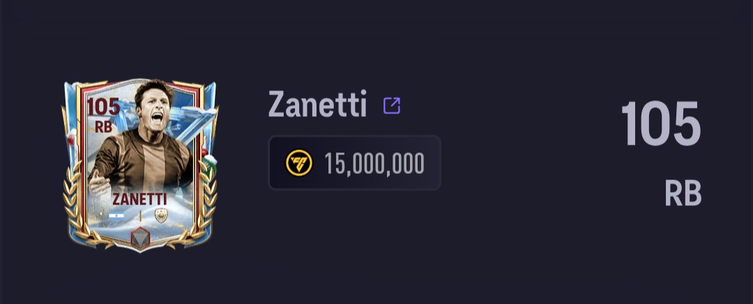Alp_PreEminent's tweet photo. @fpl_TCK @MadridistaaFC I'll take him regardless of whatever playstyle he has. This was the last Zanetti card I had and till today I still considered him the best Fullback IMO, definitely ahead of Cafu. https://t.co/xUrenjs337