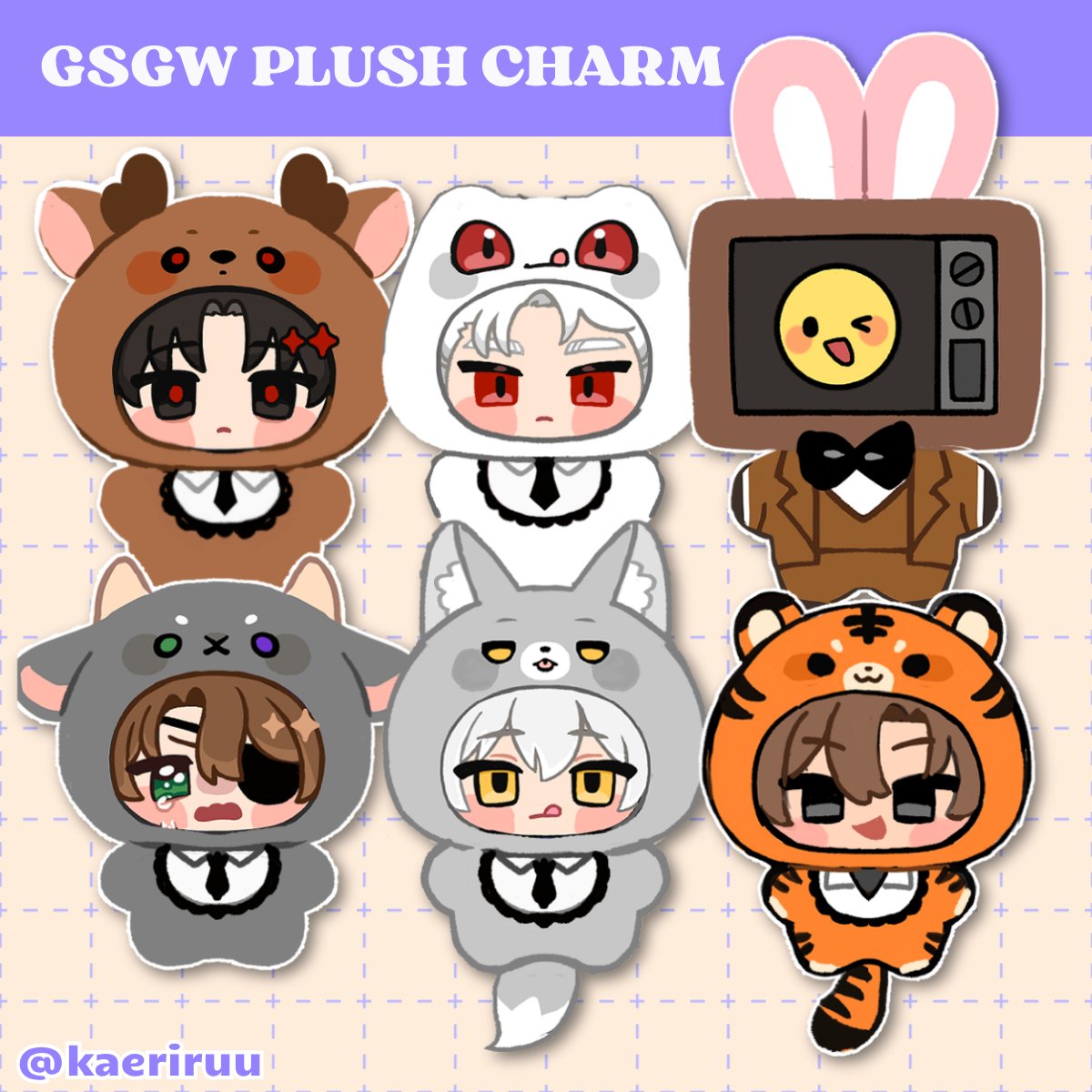 kaeriruu's tweet photo. Opening  Last minute Limited Preorders for Plushie, Plush Pins, Ecobags, etc. for Cosmania but only until tomorrow 5pm especially for the plush stuff > < https://t.co/QLjWyj67Tc