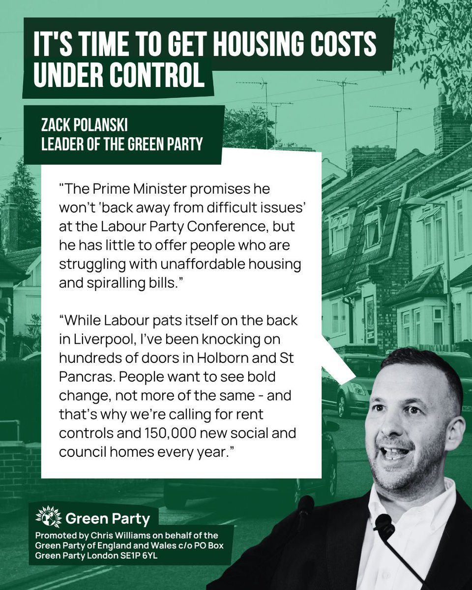 TheGreenParty's tweet photo. Unaffordable rents. Spiralling bills. Not enough council homes.

People need bold change on housing, not more of the same. https://t.co/hzU8t9rt3Z