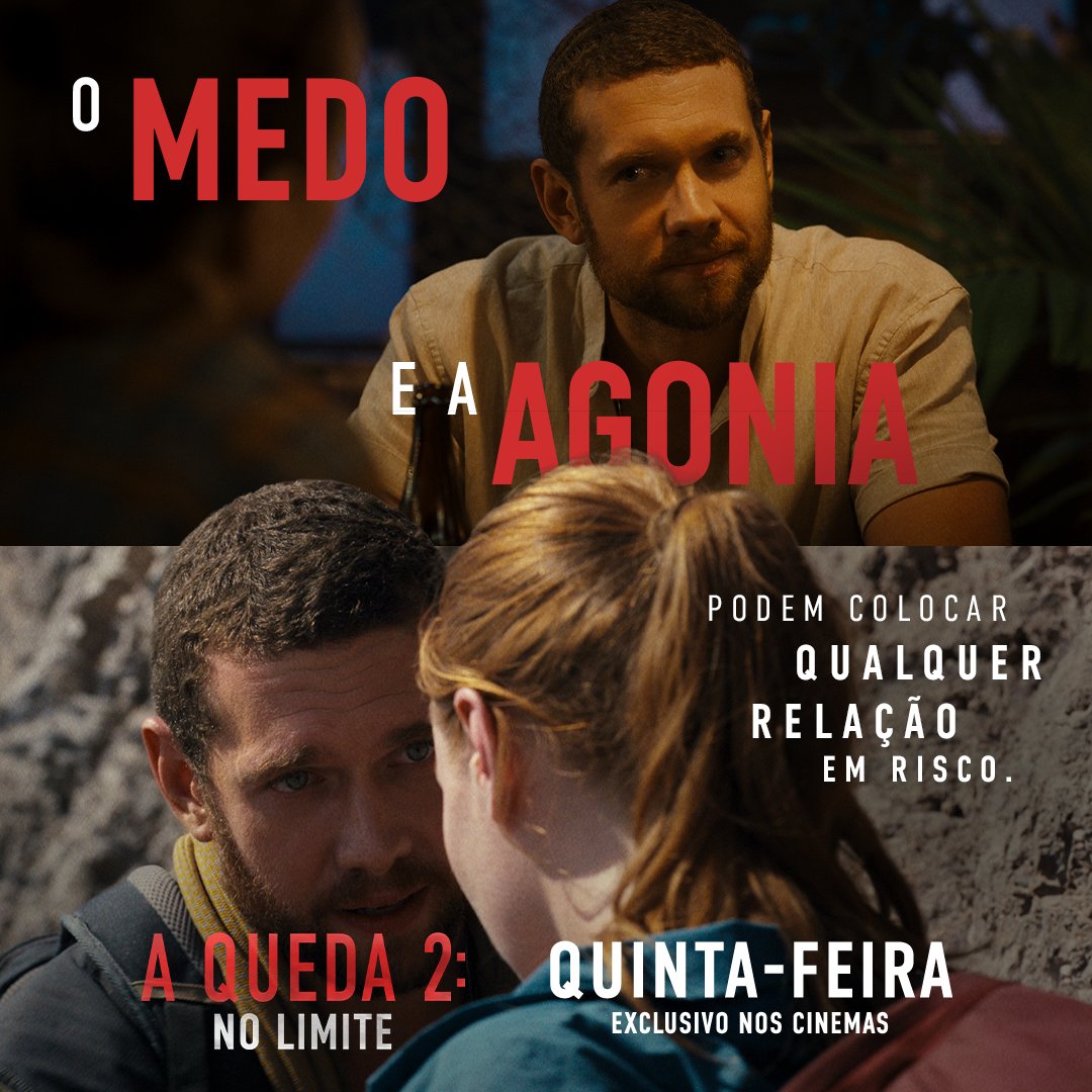 ParisFilmes's tweet photo. Quando o chão desaparece e o risco de vida é iminente, quem está ao seu lado vira o seu único ponto de apoio.

Prenda a respiração. Sinta a vertigem. Sobreviva à experiência!

A Queda 2: No Limite, quinta-feira, exclusivo nos cinemas.

#AQueda2 #AQueda2OFilme #ParisFilmes https://t.co/0du6yam95T