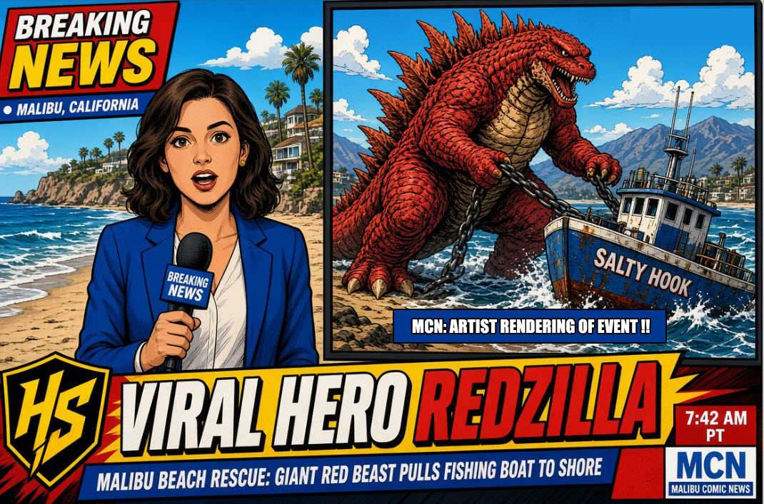HELLSQUADINC's tweet photo. THE HELL SQUAD INC.
BREAKING  NEWS ALERT!!
UNCOMFIRMED REPORTS OF A "REDZILLA" RESCUING A CHARTER BOAT IN DISTRESS!!
MORE INFO COMING SOON!

#SHAREYOURART #SUPERHEROCOMICART #COMICBOOK #SUPERHUMAN https://t.co/wUQjHNjaX4