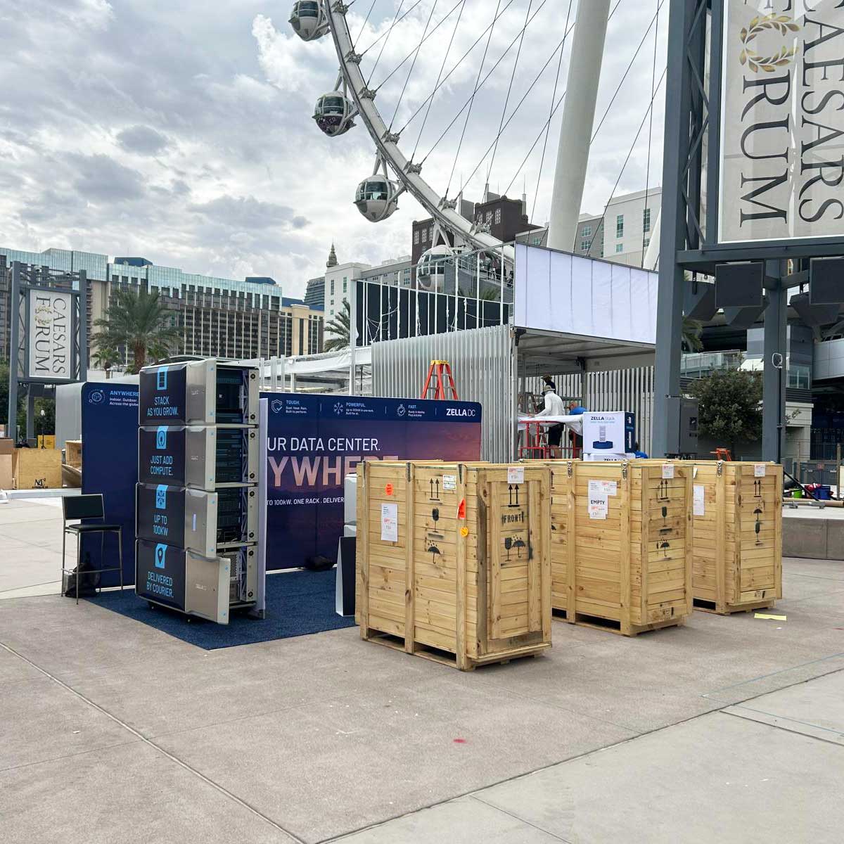 Zella_DC's tweet photo. From setup to showtime.
Zella Stack has made it from Perth to Las Vegas.
If you’re at YOTTA, come meet the Zella DC team and see Zella Stack for yourself.
https://t.co/qZSP8ek7Ne
#ZellaDC #ZellaStack #YOTTA2026 #HighDensityComputing #EdgeComputing https://t.co/mS7UrJhtdK