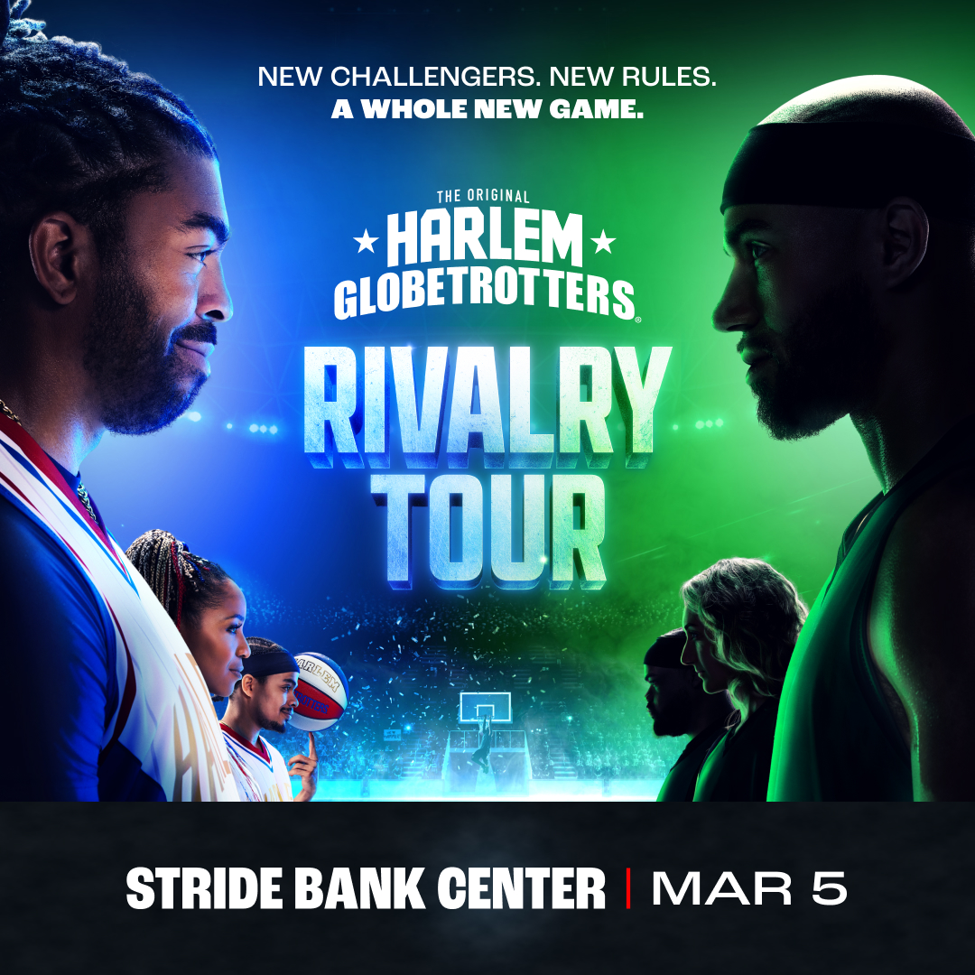 StrideBnkCenter's tweet photo. 🏀 Just Announced! The Harlem Globetrotters are coming to Enid and bringing the HEAT! New Challengers, New Rules! 
Coming FRIDAY, March 5!
Tickets go on sale this Friday at 10 AM https://t.co/h0jNGPzSHL