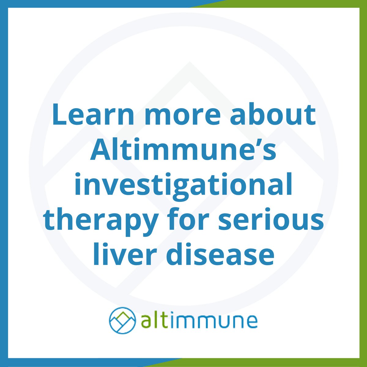 AltimmuneInc's tweet photo. Altimmune is advancing programs in #MASH, #ALD and #AUD.
Learn more about our approach to serious liver disease: https://t.co/mgb79tFZ4g https://t.co/k67BTtA0kL