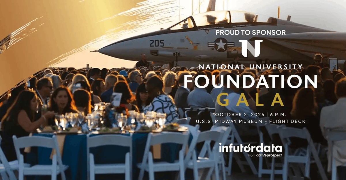 InfutorData's tweet photo. We will see you aboard the U.S.S. Midway Museum this Friday for the @NatUniv Foundation's Annual Gala 🎓

See how smarter data strategies can support #highereducation enrollment, strengthen #studentengagement, and expand opportunities for students: https://t.co/JfxMMVCti4 https://t.co/gMrrCWofmD
