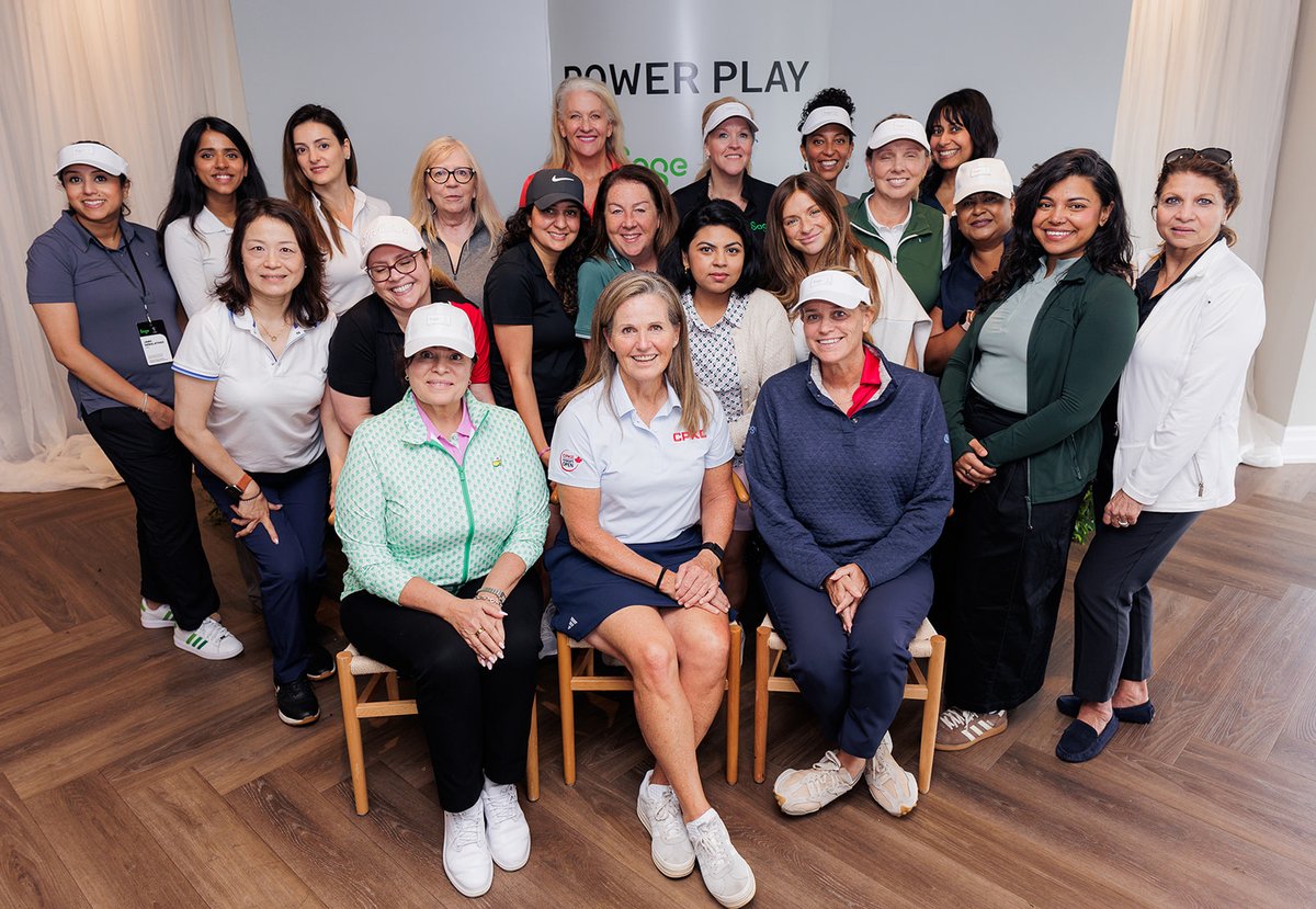 Sage_Canada's tweet photo. Sage Power Play made its way to Canada! 🇨🇦⛳

In Toronto, we brought together women leaders in finance and business for a day of golf, meaningful connections, and conversations about leadership and high performance. 💚

Sage is the Official Finance Software Provider of the LPGA. https://t.co/tBDn6O6NnU