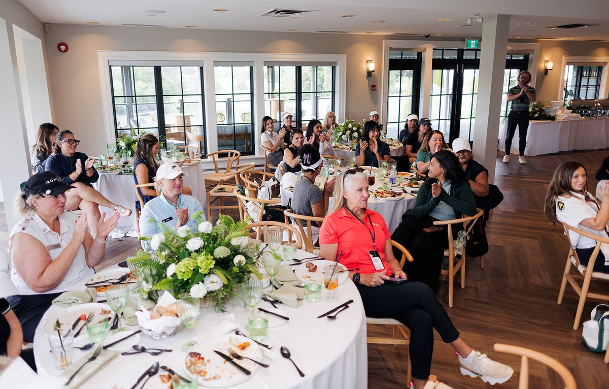 Sage_Canada's tweet photo. Sage Power Play made its way to Canada! 🇨🇦⛳

In Toronto, we brought together women leaders in finance and business for a day of golf, meaningful connections, and conversations about leadership and high performance. 💚

Sage is the Official Finance Software Provider of the LPGA. https://t.co/tBDn6O6NnU