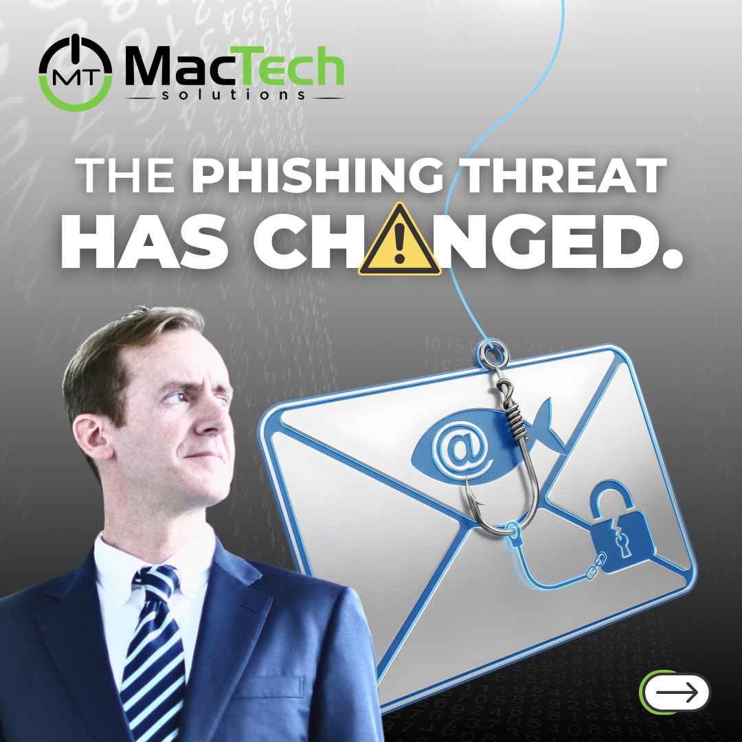 MacTechSol's tweet photo. Phishing attacks have evolved beyond generic spam. Modern scams use targeted social engineering and AI messaging to bypass standard email filters. https://t.co/NnIvOEyKk2