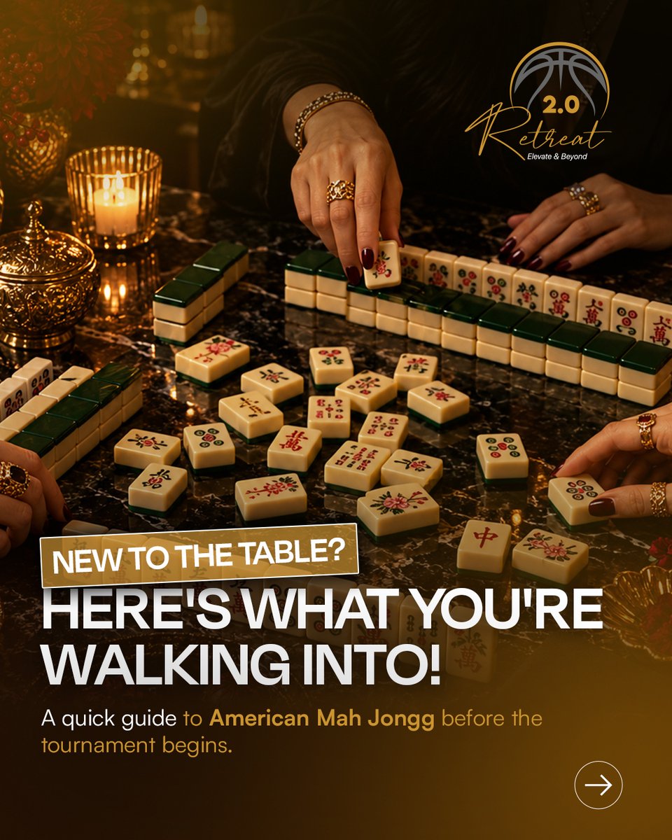2_Retreat's tweet photo. Tiles, tactics, and a whole lot of strategic plot twists. 
Think you’ve got what it takes to master the table before the weekend’s over? Swipe to get a sneak peek, then claim your spot before the seats are gone! 
Book now: https://t.co/Cp3LknhvEk.

#20Retreat #Mahjong #Bellagio https://t.co/SdPNrlN98L