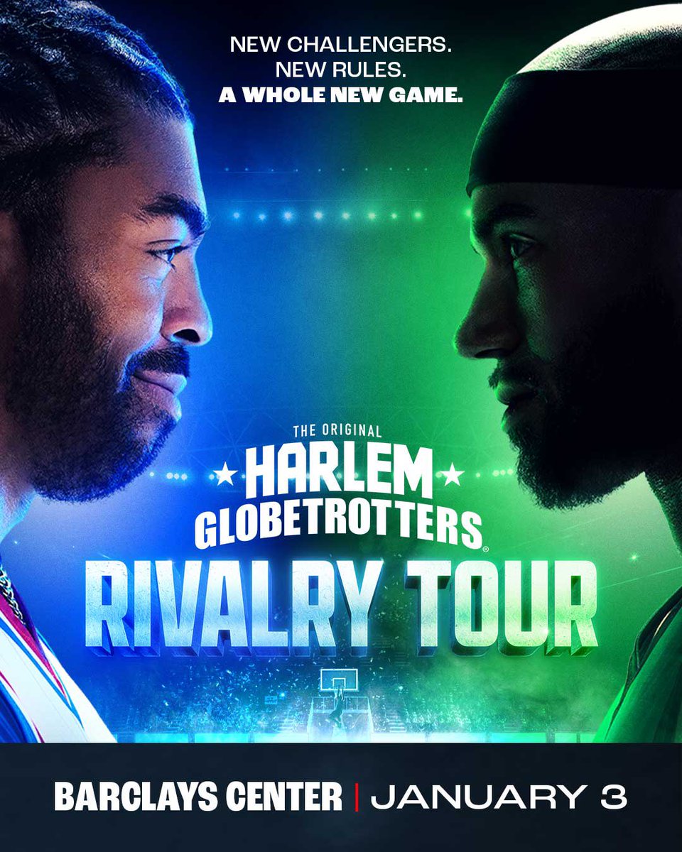 barclayscenter's tweet photo. JUST ANNOUNCED! The world-famous Harlem Globetrotters (@Globies) return to Brooklyn on January 3. Tickets go on sale Friday, October 2 at 10am.

🎟️: https://t.co/wJu2yG5L5z https://t.co/YykJPpwETc