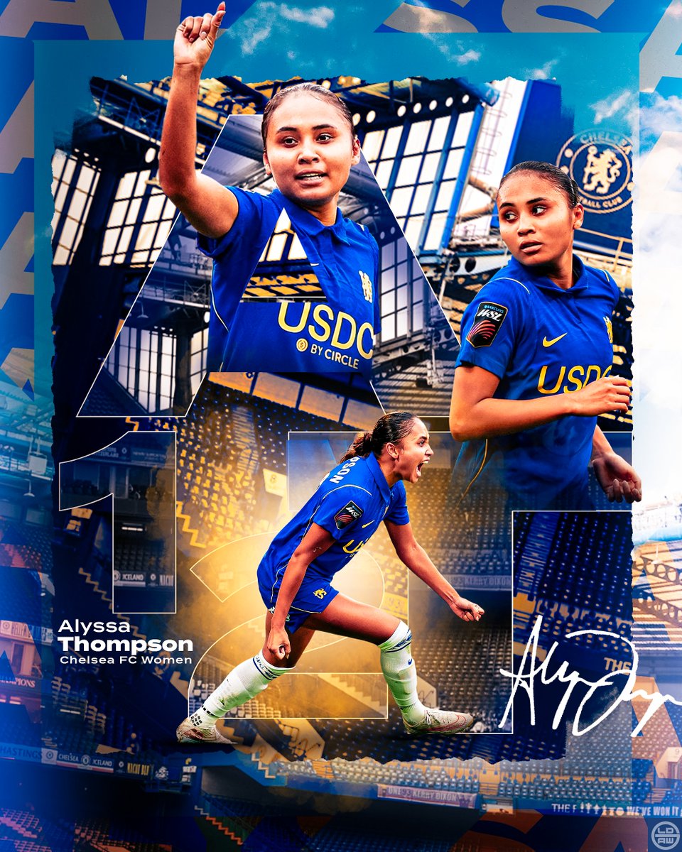LDAWGraphics's tweet photo. :: Quick-Fire Reactions from Alyssa Thompson Secures A London Derby Win at Stamford Bridge Against Arsenal :: 

#CFC #CFCW #KTBFFH #BarclaysWSL #smsports https://t.co/H8S9n939PJ