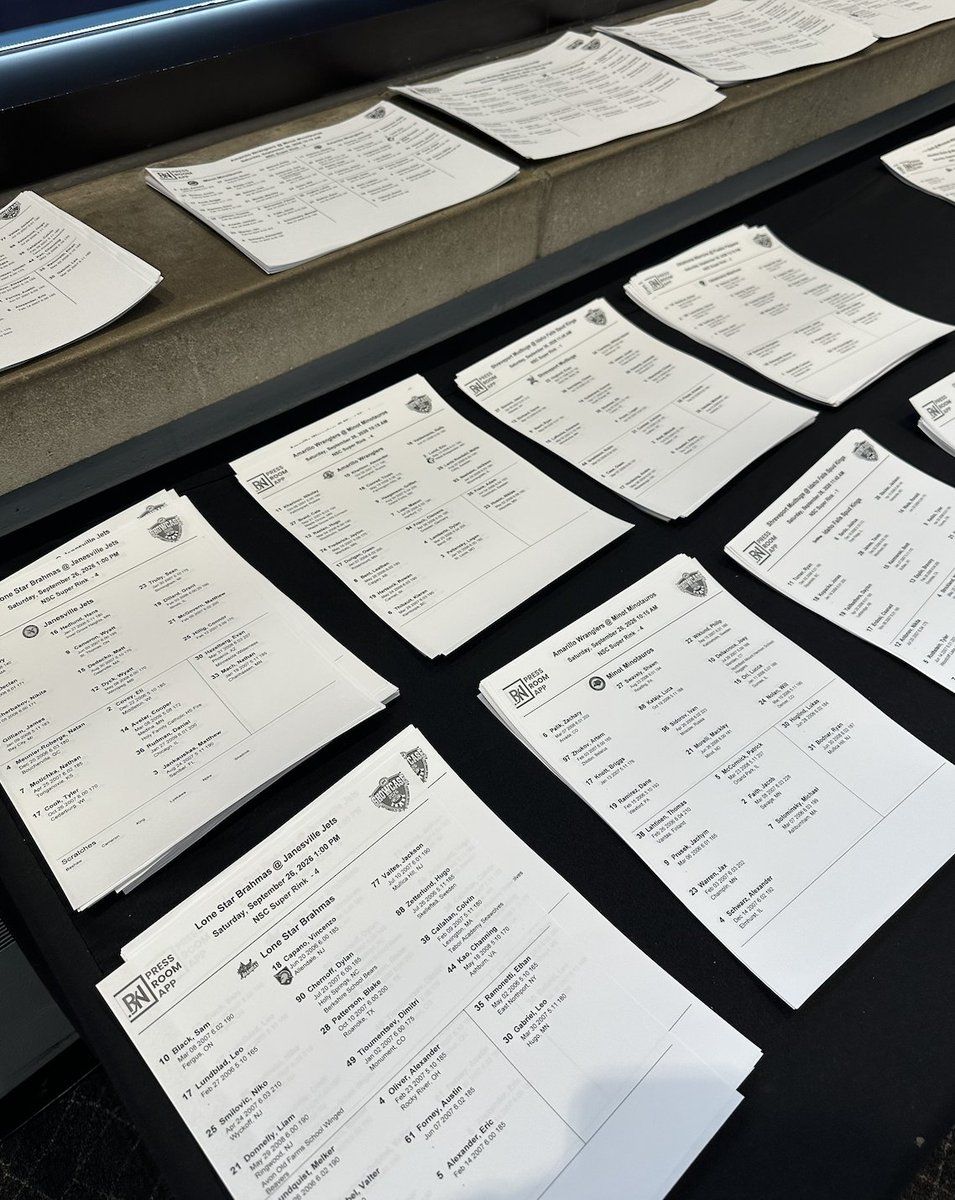 RinkNet's tweet photo. The 2026 NAHL Showcase brought teams from across the league to Blaine, Minnesota to kick off the 2026-27 season, with hundreds of hockey personnel in attendance. Proud to support the NAHL and the continued development of the game.

#RinkNet #NAHL https://t.co/4nBM4XT6yz