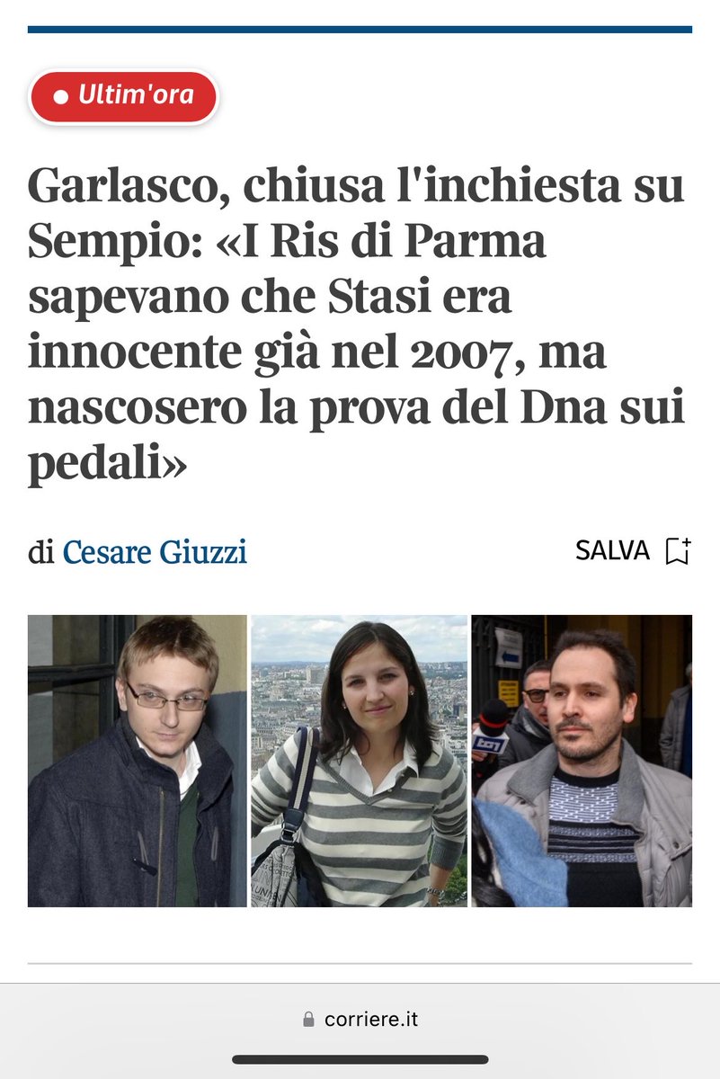 BuioDigitale's tweet photo. CORRIERE DELLA SERA #garlasco https://t.co/Tj7iM4ybZT