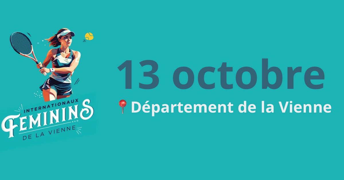 Ifv86's tweet photo. 🗓️ Rendez-vous le mardi 13 octobre pour la conférence de presse d’avant tournoi.

Le point presse se tiendra au @departement86.

#IFV86 #Poitiers #tennisféminin https://t.co/Q48DCfNUwT