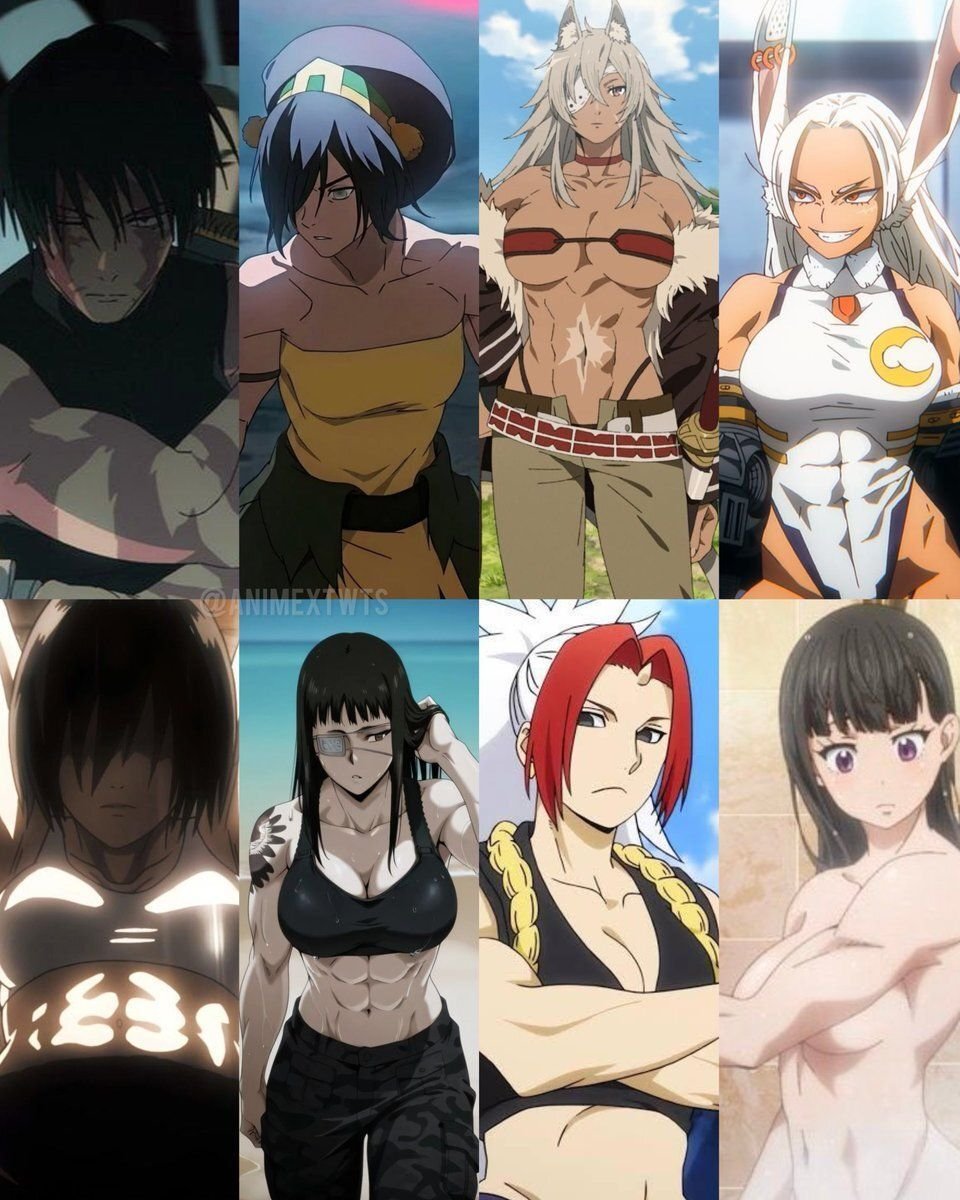 romcomanime49's tweet photo. Buff woman in anime >>> https://t.co/Woe49NAKgu