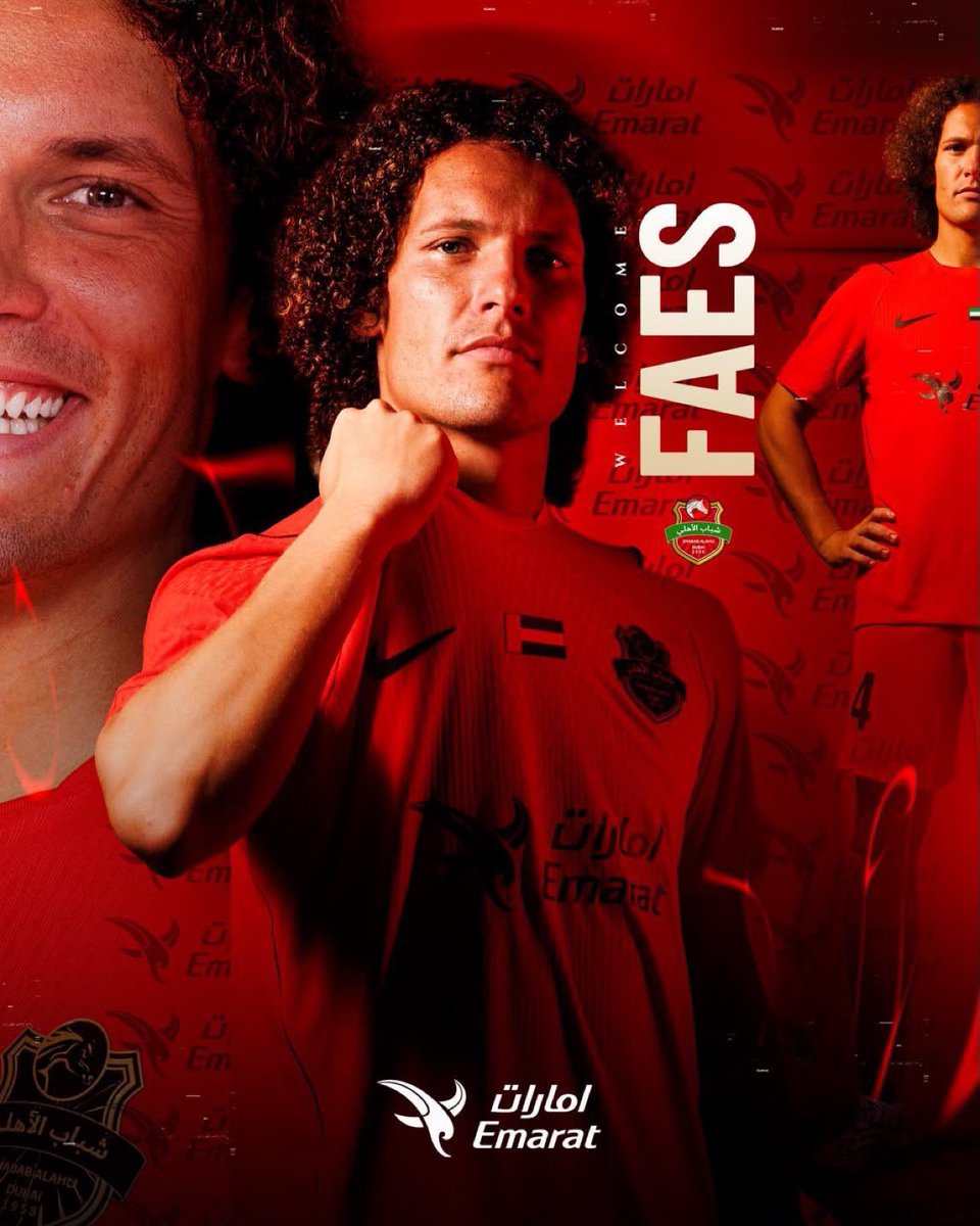 FOUR90SPORT's tweet photo. 🟥 | عــاجــل ورســمــيًــا 

نادي شباب الأهلي يعلن ال��عاقد مع ووت فايـس!🇦🇪✅

#FOUR90_SPORT https://t.co/md5YfnC9WI