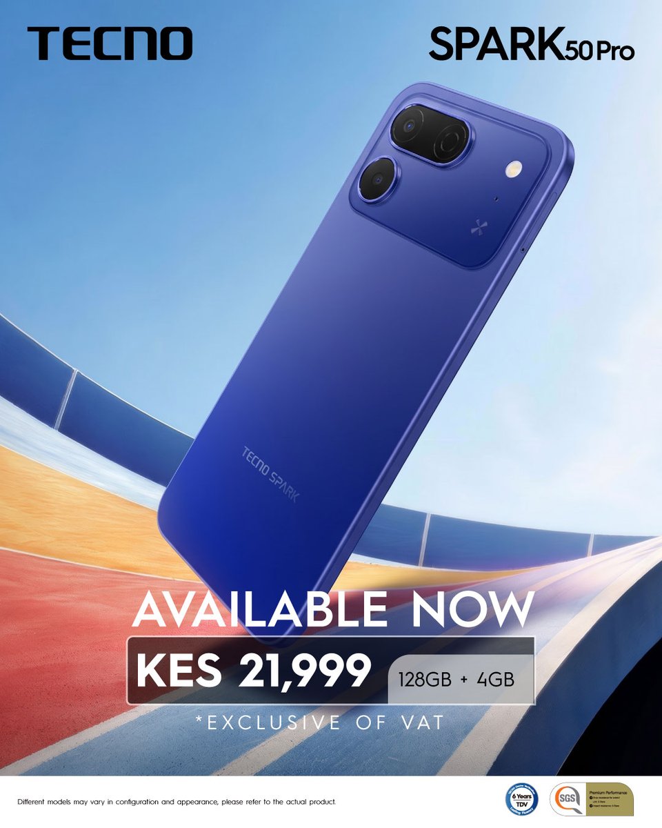 TECNOMobile254's tweet photo. Monday evening looks a little better with the SPARK 50 Pro.
128GB + 4GB | KES 21,999
Your new week upgrade is right here.
Go get yourself that Spark! https://t.co/iQBk5nRu8a