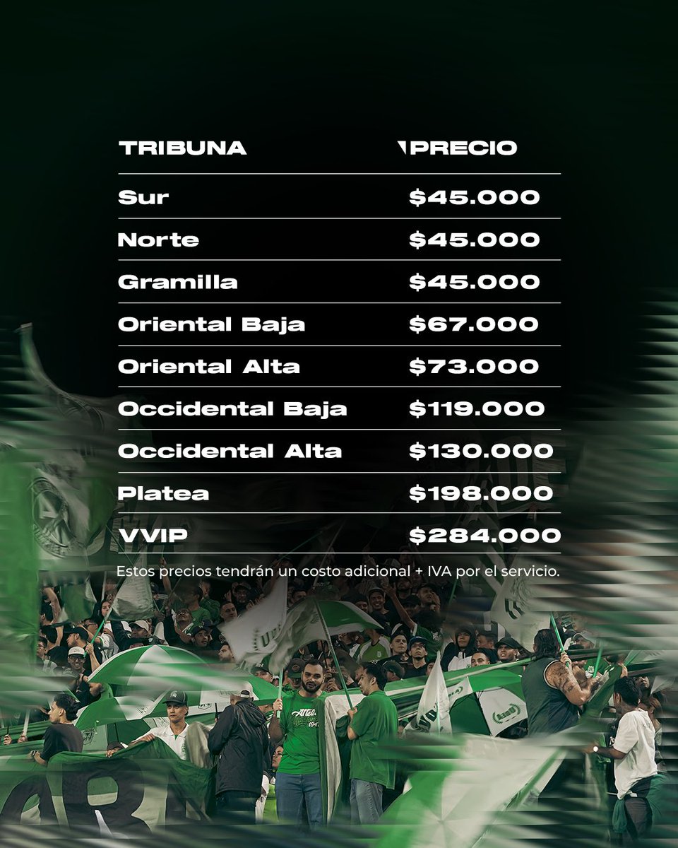 nacionaloficial's tweet photo. ¡Juntos al Atanasio, Verdolagas! 🇳🇬 

Ya está a la venta la boletería para el partido ante Junior, válido por la fecha 3 de Liga. 

Asegura tu entrada 👇 
https://t.co/dKmQUYitkj https://t.co/o7mgJy5FKE