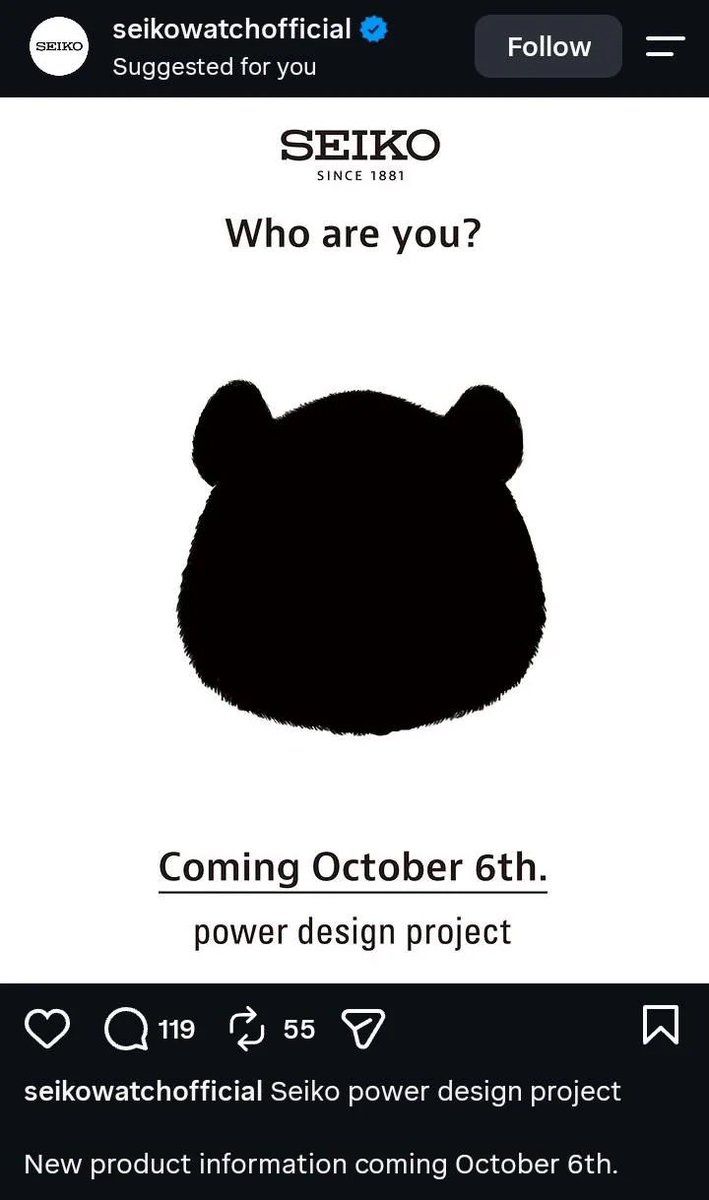 thelanjampod's tweet photo. Is Seiko teasing a new Panda?!
#seiko #watches #seikopanda #chronograph @seikowatches https://t.co/mWkykpI2sO