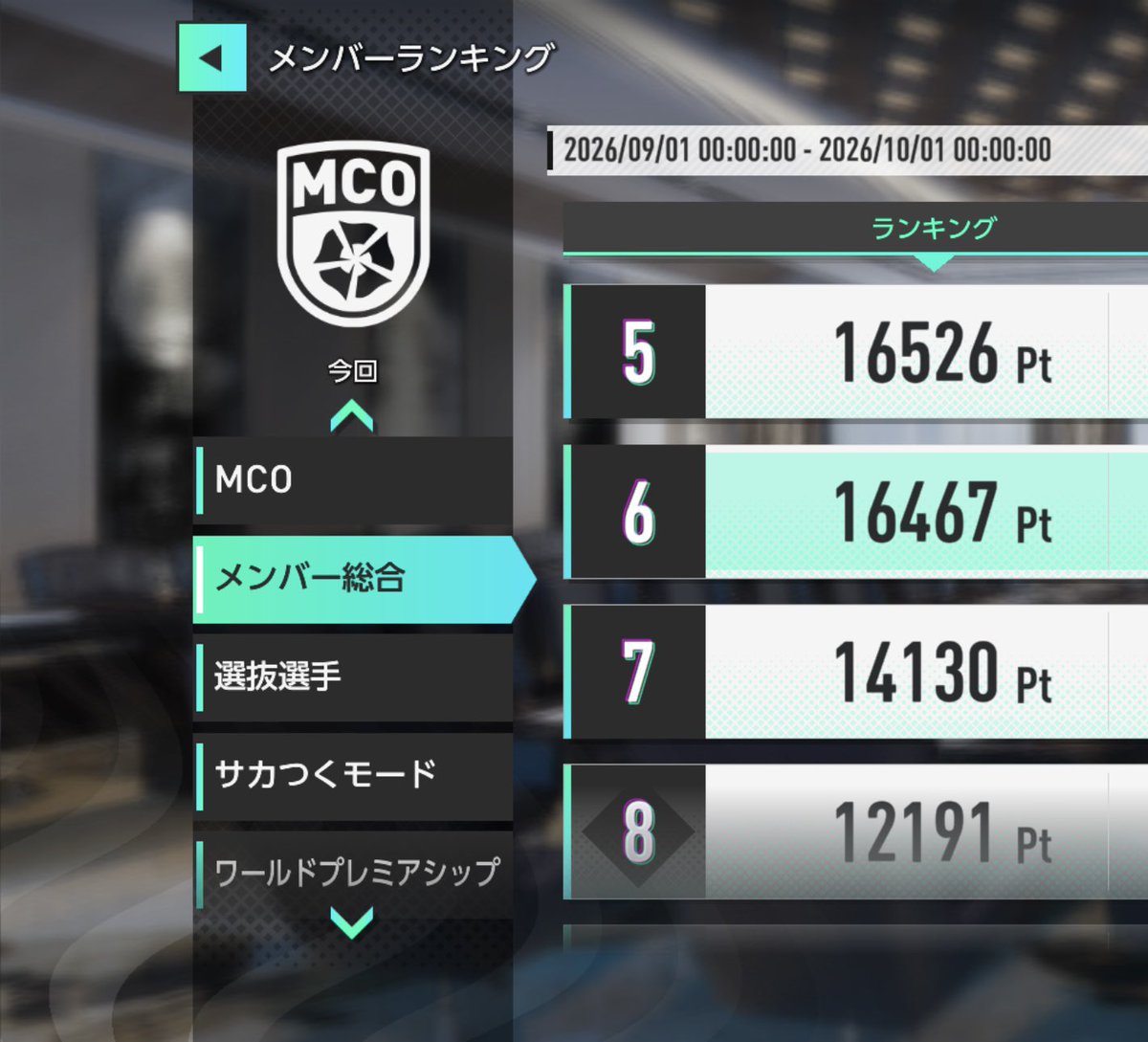 hisui20220120's tweet photo. 10月1日から加入できるMCOを探しています🔎
サービス開始から無課金でぼちぼちプレイしてます。
活動量は15,000/月くらいです。
100位以内で交流のあるMCOを希望します❗️
 #サカつく2026  #サカつく  #MCO https://t.co/aEMRDqFHFr
