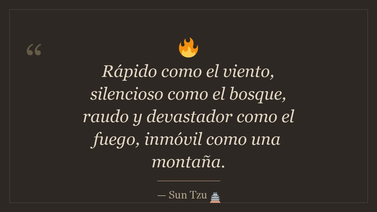 SunTzu_es's tweet photo. ⚔️ #SunTzu #ArteDeLaGuerra https://t.co/LzQi2wCm6h