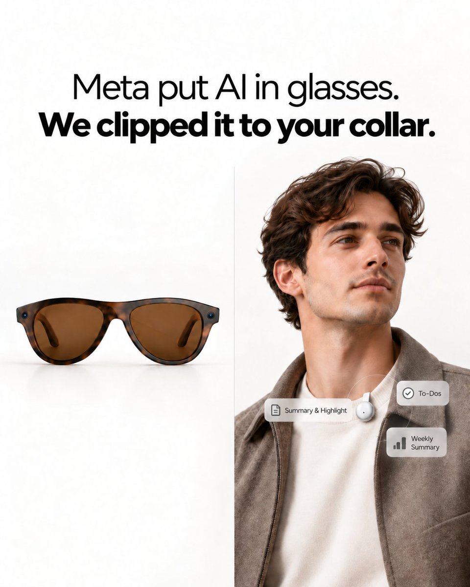 SwitchBot's tweet photo. AI is leaving the chat box.
It’s becoming wearable.
Meet SwitchBot AI MindClip.
Discover more 👇
Amazon: https://t.co/auh86YxvHG
SwitchBot Official: https://t.co/FMB3Q1xbCT
#SwitchBot #AIMindClip #WearableAI https://t.co/Ked74JYMNg