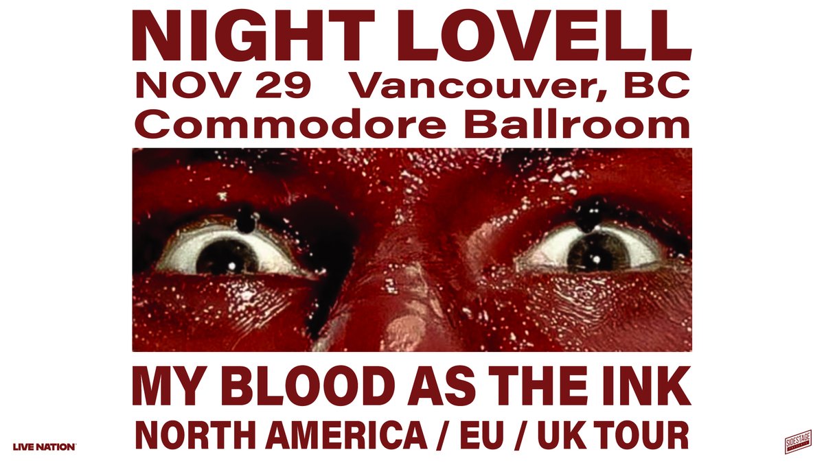 livenationwest's tweet photo. JUST ANNOUNCED: Night Lovell is coming to Commodore Ballroom on November 29! 

Tickets go on sale Friday at 10am. https://t.co/kdPDbNxmsD https://t.co/MgjGYZ757R
